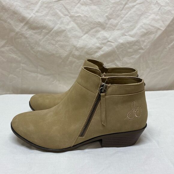 Sam Edelman Petty Packer Putty Leather Ankle Boots Size 5 - Picture 4 of 13